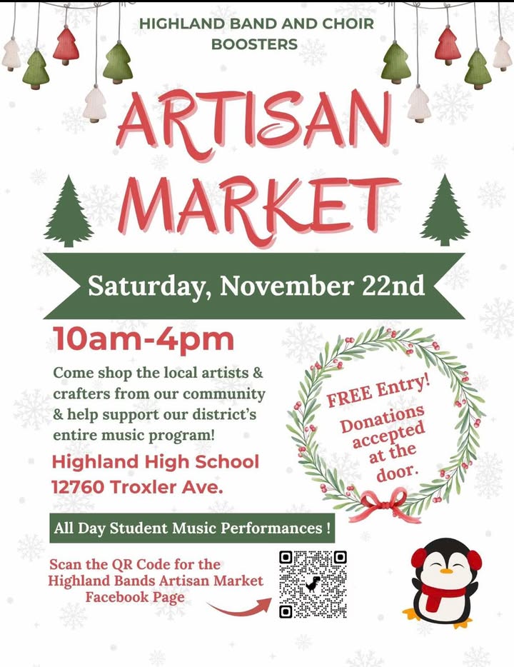 Highland Band and Choir Boosters Artisan Fair